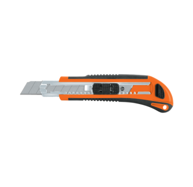 CUTTER PROFESIONAL CON ALMA METÁLICA Y GRIP 18 MM