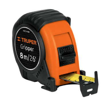 FLEXÓMETRO GRIPPER CONTRA IMPACTO 8 M CINTA 25 MM