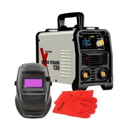 KIT SOLDADORA WELDMIXX ULTRA FUSION 130 + CARETA + GUANTES