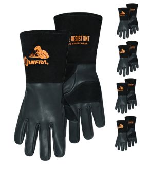 GUANTE PARA SOLDADURA TIG COLOR NEGRO (PAQUETE DE 10 PIEZAS)