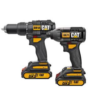 KIT ROTOMARTILO Y ATORNILLADOR CAT DX12K INALÁMBRICO 18 V