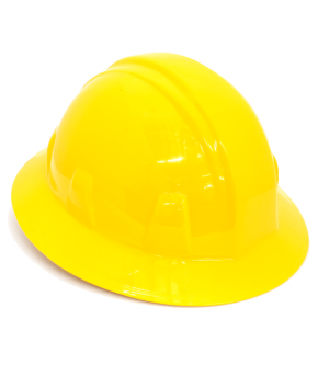 CASCO ALA ANCHA AJUSTE MATRACA AMARILLO
