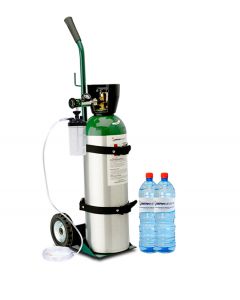 KIT TANQUE OXÍGENO MEDICINAL OXIVIDA 1725 (SIN CARGA DE GAS)+ 2 AGUAS