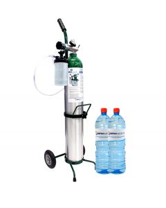 KIT TANQUE OXÍGENO MEDICINAL OXIVIDA 682 (SIN CARGA DE GAS) + 2 AGUAS