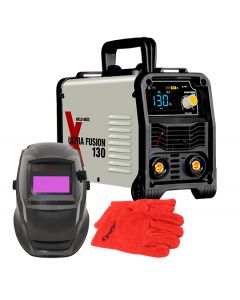 KIT SOLDADORA WELDMIXX ULTRA FUSION 130 + CARETA + GUANTES