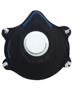 MASCARILLA DESECHABLE CON FILTRO DE CARBÓN ACTIVO Y VÁLVULA DE EXHALACIÓN