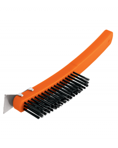 CEPILLO DE ALAMBRE CON ESPÁTULA ACERO CARBONO 51 PINCELES