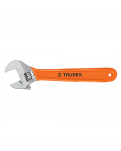 LLAVE AJUSTABLE (PERICO) CROMADO 10" MANGO DE PVC