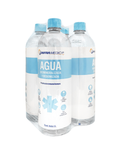 4 PACK DE AGUAS DESMINERALIZADAS 1 L