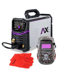 KIT SOLDADORA AX TECH AXT EM204BV + CARETA + GUANTES