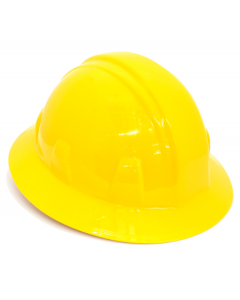 CASCO ALA ANCHA AJUSTE MATRACA AMARILLO